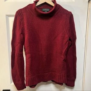 J. Crew Mock Neck Knit Sweater - Maroon